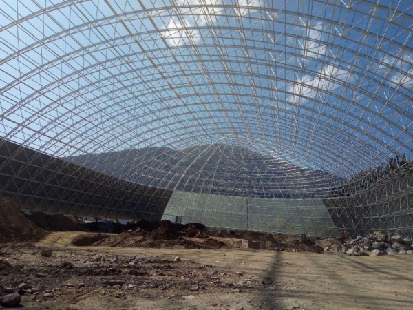 武夷山干煤棚网架加工案例